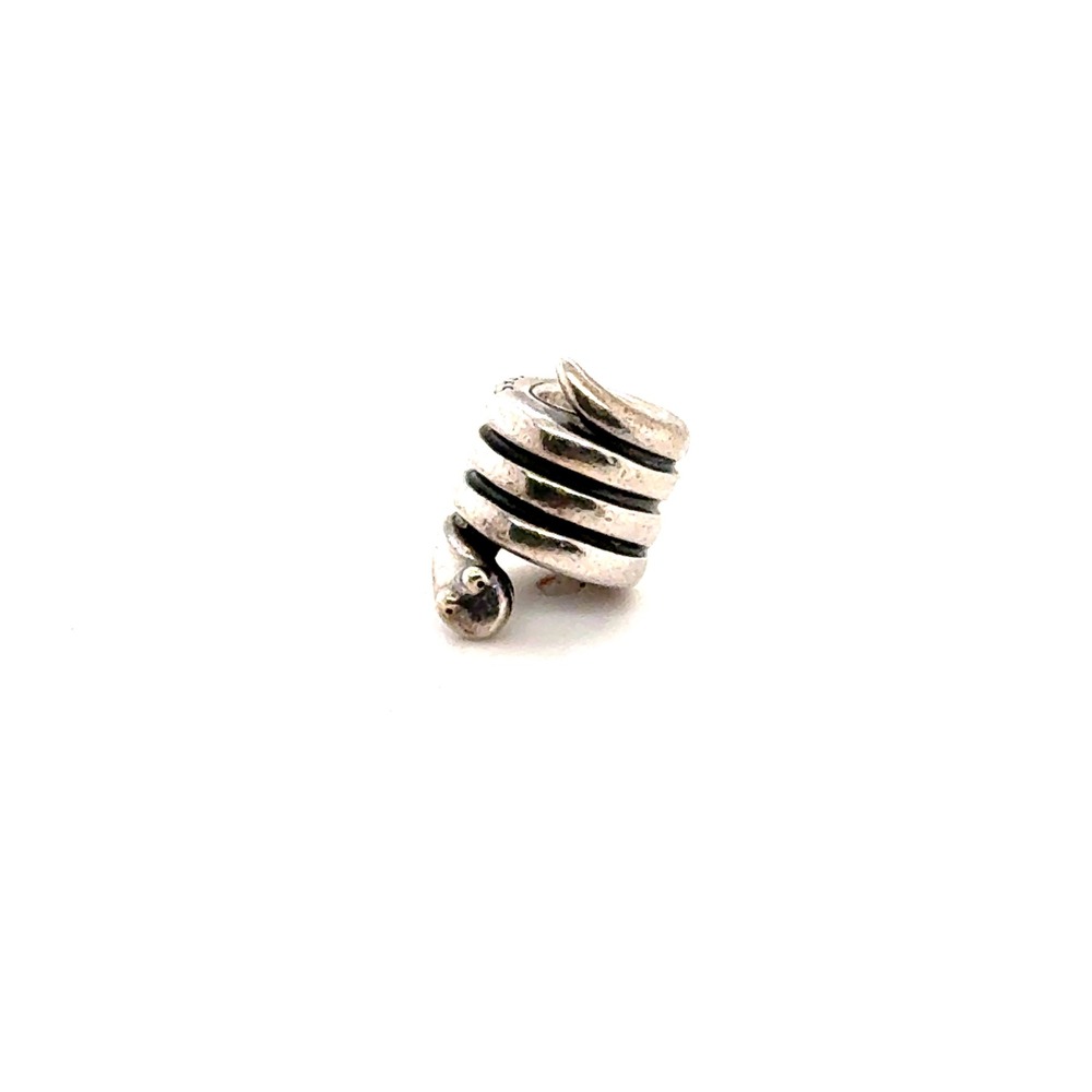 Pandora Sterling Silver Spiral Coil Bead Snake Charm S925 ALE
